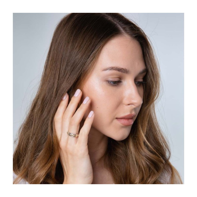 טבעת כסף סטרלינג ומצופה זהב מגן תהילים... | טבעות יהודיות